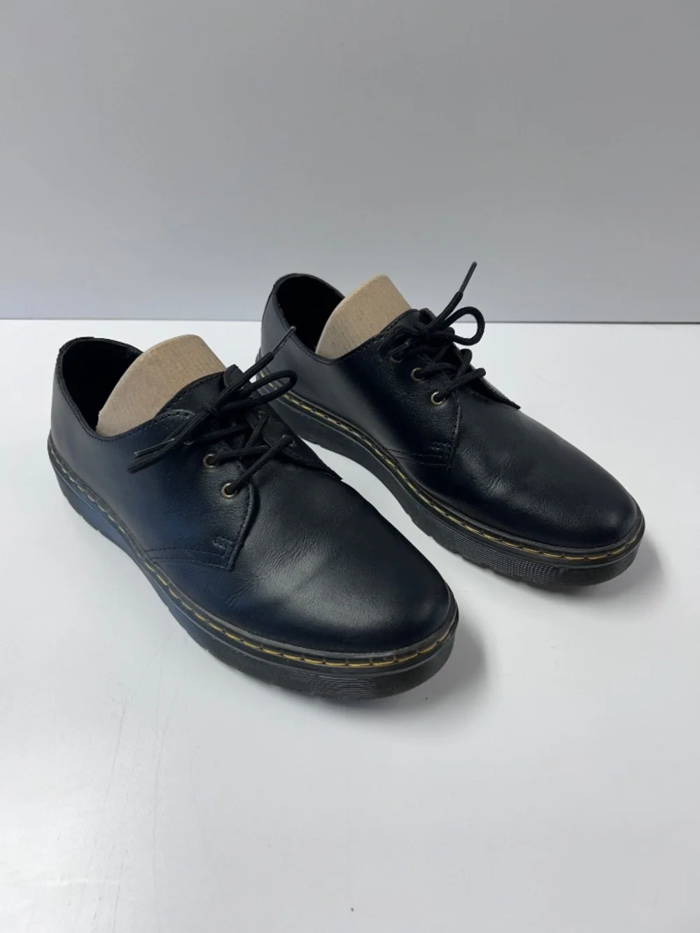 Dr. Martens Smooth Black Leather Oxfords Mens US 9 Womens US 10 Zavala Lo Shoes